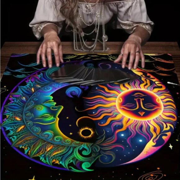 Sun and Moon Tarot Cloth 29 X 29 NWT - Picture 2 of 2